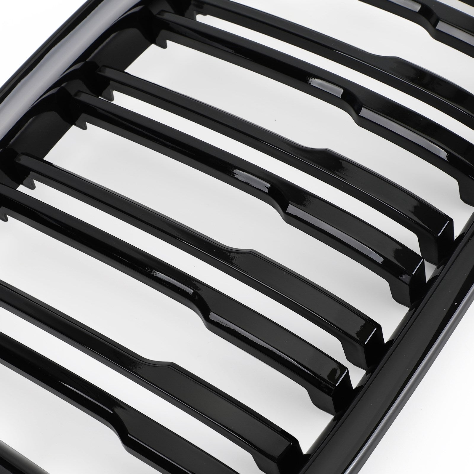 BMW 2009-2014 X1 E84 sDrive20i/xDrive28i/sDrive18d SUV Gloss Black Grill Dual Slats Front Hood Kidney Grille