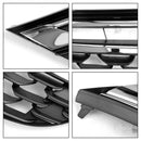 Opel Black Chrome Front Bumper Grill Grille-9