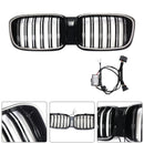 Grade dianteira de malha de rim adequada para BMW X4 G02 X3 G01 G08 2018-2021 pré LCI-6