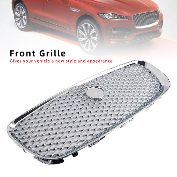 Chromen voorbumper grillrooster geschikt voor JAGUAR F-PACE X761 2016-2020