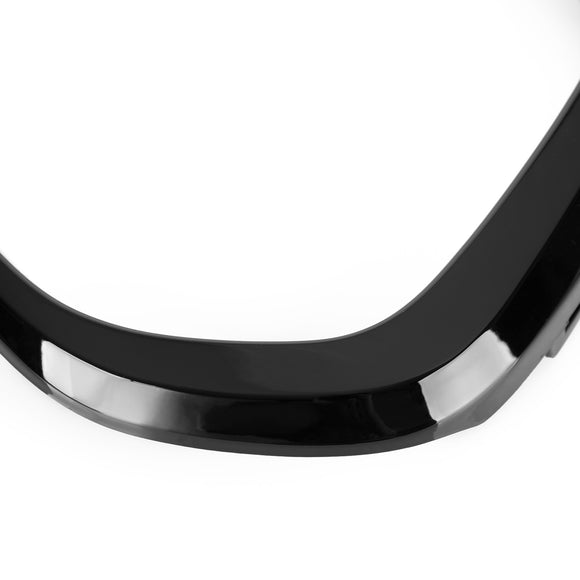 2018-2023 BMW X2 F39 sDrive18i/xDrive20i/sDrive20i/xDrive25e/M35i Embellecedor de cubierta de marco de parrilla de parachoques delantero negro brillante