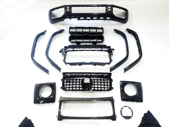Mercedes Benz Clase G W464 Kit de carrocería de actualización 2019-2023 Parachoques W464 Conversión al estilo G63 AMG