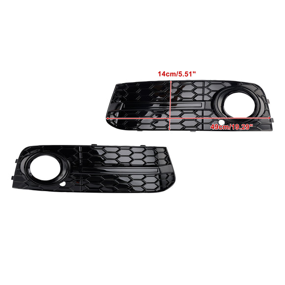 2 STKS Voor Honingraat Mistlamp Grill 8KD807681 Fit Audi A4 B8 2009-2012