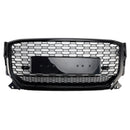 Rejilla estilo panal RSQ2 Quattro para Audi Q2/Q2 S Line/SQ2 2016-2020, parachoques delantero, parrilla de repuesto negra brillante-8