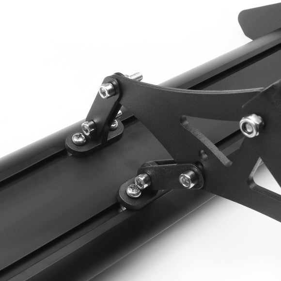 Alerón trasero de carreras GT de aluminio ajustable con escotilla Universal de 135 cm, color negro