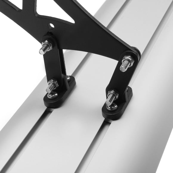 Universal Adjustable Lightweight GT Aluminum Rear Trunk Wing Racing Spoiler SIL
