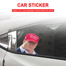 Autocollant de fenêtre de voiture, taille d'une personne, trajet en passager avec le président Trump 2020 R-1
