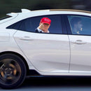 Autocollant de fenêtre de voiture, taille d'une personne, trajet en passager avec le président Trump 2020 R-7