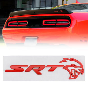 Emblema do decalque da porta traseira SRT Hellcat para Dodge Durango Charger Challenger Emblema da tampa do porta-malas