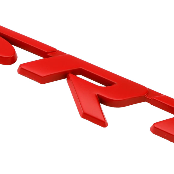 Emblema SRT da grade dianteira vermelha para carregador Challenger SRT Emblema decalque vermelho/cromado/preto