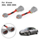 Adaptadores de conversión de faros para Nissan 350z 03-05 Cableado HID 8 A faro 6-4