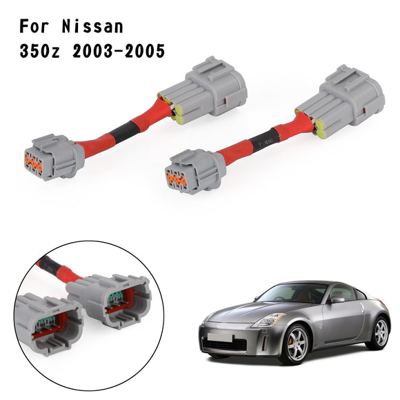 Adaptadores de conversión de faros para Nissan 350z 03-05 Cableado HID 8 A faro 6