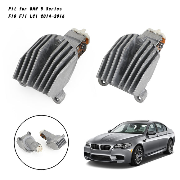 2x Daytime Running Light LED Module 63117343876 Fit for BMW 5 Series F10 F11 LCI 2014-2016