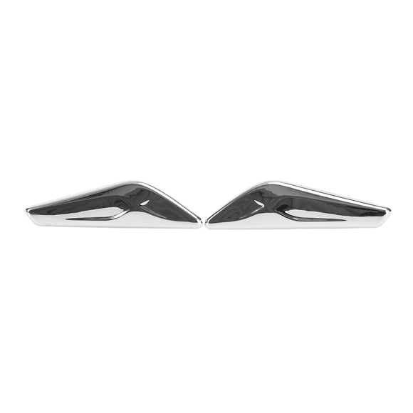 BMW X3 X4 F25 F26 Pair Chrome Front Side Fender Trim Finisher 51117338569570 51117338569