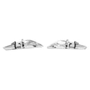 BMW X3 X4 F25 F26 Pair Chrome Front Side Fender Trim Finisher 51117338569570 51117338569-5