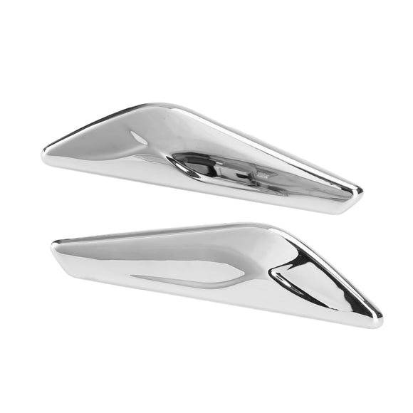 BMW X3 X4 F25 F26 Pair Chrome Front Side Fender Trim Finisher 51117338569570 51117338569