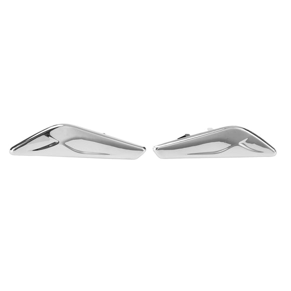 BMW X3 X4 F25 F26 Pair Chrome Front Side Fender Trim Finisher 51117338569570 51117338569