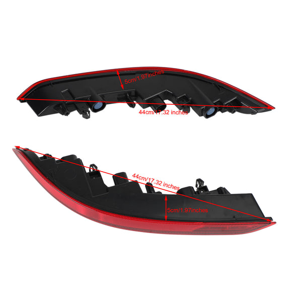 Pair Rear Bumper Fog Reflector Light 95863110510/610 For Porsche Cayenne 2015-2017