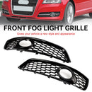 2009–2013 Audi A3 8P Honeycomb Lowe Grill Frontstoßstange Nebelscheinwerfergitter schwarze Abdeckung 8P0807682D 8P0807681D-5