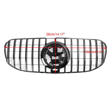 Mercedes Benz GLS-Class X167 GLS450/580 GT 2020-2023 Grade do para-choque dianteiro Preto Grelha estilo GT - 0