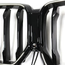 Grade preta do para-choque dianteiro para BMW X6 G06 M50i 2020-2022 com furo para câmera-9