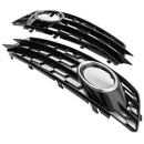 2009-2013 Audi A3 8P S-Line estilo panal parachoques delantero luz antiniebla rejilla cubierta negra 8P0 807 682 K T94 8P0 807 681 AF T94-14