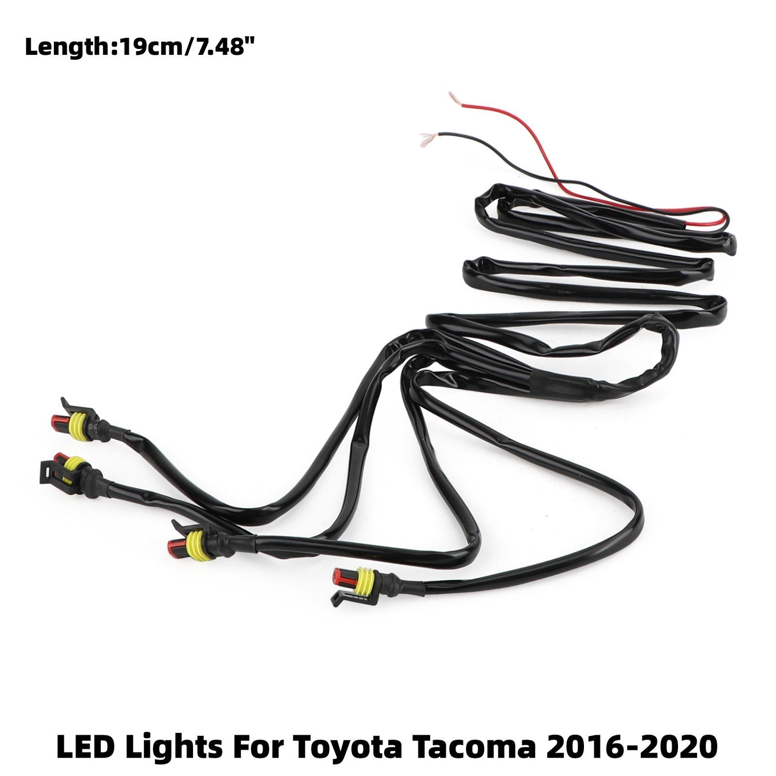 Toyota 2016-2020 Tacoma PT228-35170 fumée 4 pièces/ensemble lumières LED adaptées à la calandre de pare-chocs avant