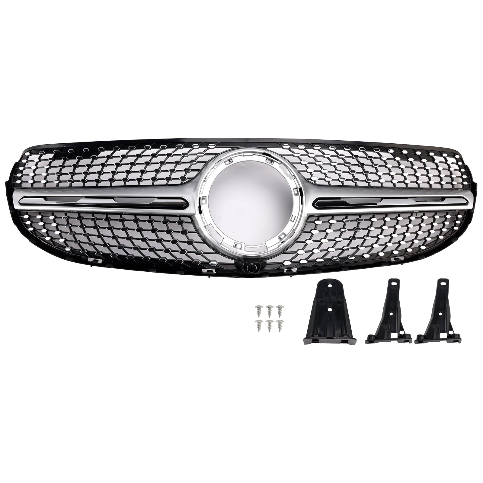 Diamond Front Bumper Grille Mercedes-Benz X253 GLC250 GLC300 2020-2022 Grill