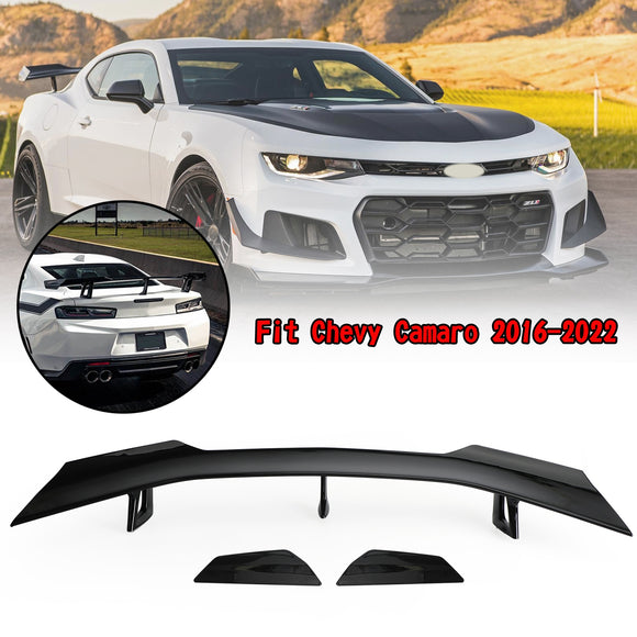 Alerón trasero para maletero estilo ZL1 1LE, color negro brillante, compatible con Chevy Camaro 2016-2022