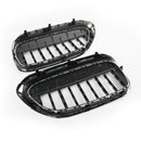 2017–2019 BMW G30 G38 5er-Reihe 520i, 523i, 528i, 530i, 535i, 550i, 520d, 530d usw. Schwarz & Chrom-Frontgrill im Diamant-Stil, generisch-10