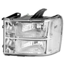 Chrome Housing Clear Headlights Assembly For GMC Sierra 1500 2500HD 3500HD 2007-2014-2
