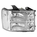 Chrome Housing Clear Headlights Assembly For GMC Sierra 1500 2500HD 3500HD 2007-2014-3