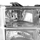 Chrome Housing Clear Headlights Assembly For GMC Sierra 1500 2500HD 3500HD 2007-2014-4