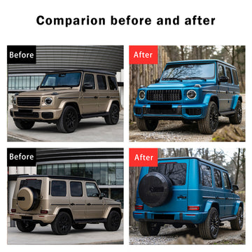 2025-2026 Korimalli Mercedes Benz G-SARJA G450d G500 G550 G580 W465 Korisarjan puskurin päivitys G63 AMG -tyyliin - 0