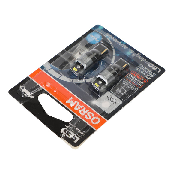 2x For OSRAM 2980CW Car Auxiliary Bulbs LED W5W 12V1.5W W2.1x9.5d