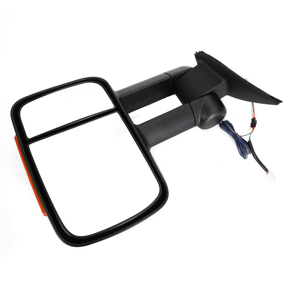 Paire de rétroviseurs de remorquage extensibles électriques pour Toyota Hilux 2005-2011 noir