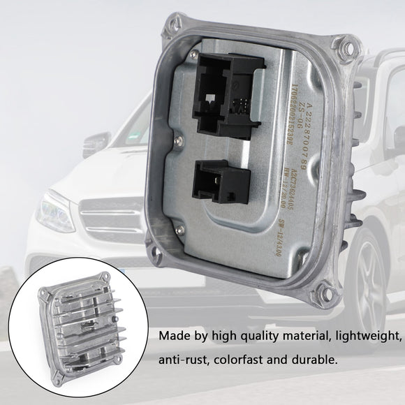 LED-ajovalojen ohjausmoduuli tietokoneen liitäntälaite A2228700789 Mercedes GLE-luokka/C-luokka/E-luokka/GLS-luokka 2014-2018