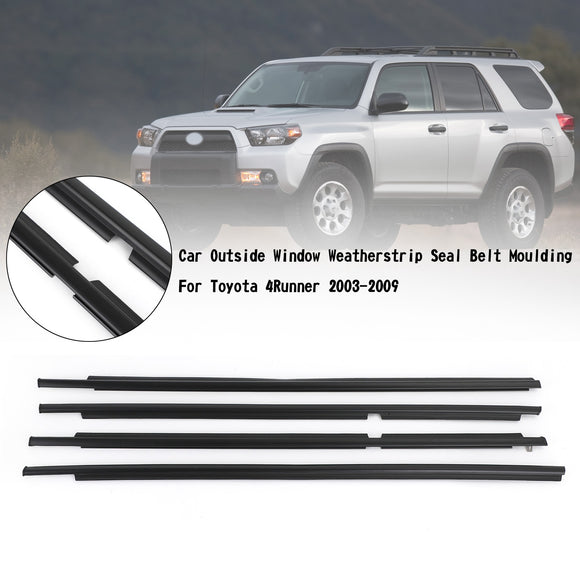 Moldura de cinturón de sellado burlete para ventana exterior de coche para Toyota 4Runner 2003-2009