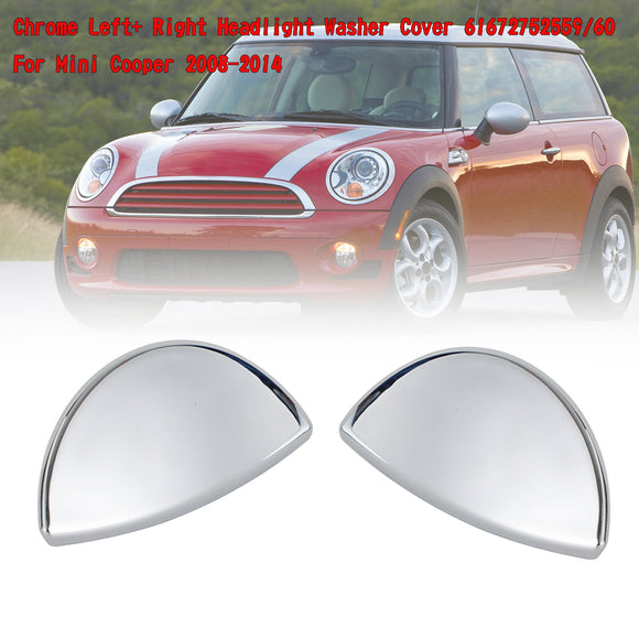 Cubierta con lavaparabrisas cromada izquierda + derecha 61672752559/60 para Mini Cooper 08-2014
