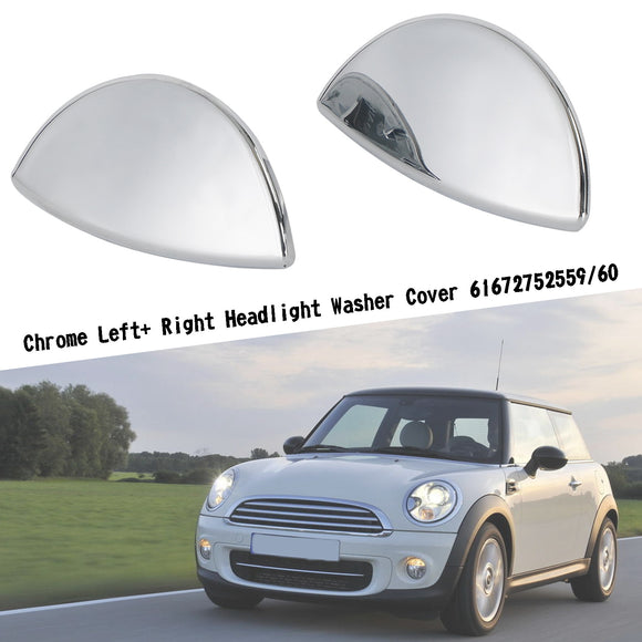 Cubierta con lavaparabrisas cromada izquierda + derecha 61672752559/60 para Mini Cooper 08-2014
