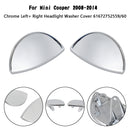 Cubierta con lavaparabrisas cromada izquierda + derecha 61672752559/60 para Mini Cooper 08-2014-8