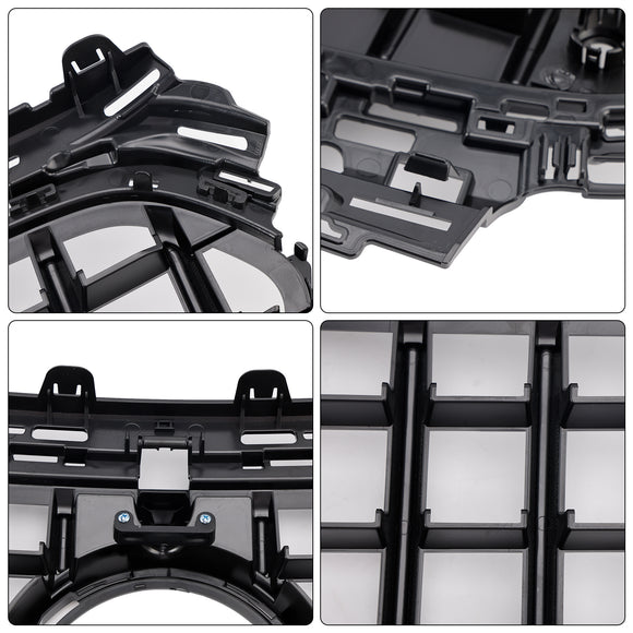 2024-2025 Mercedes-Benz E-Class W214 S214 X214 GTR Style Grille Front Bumper Replacement Black Grill