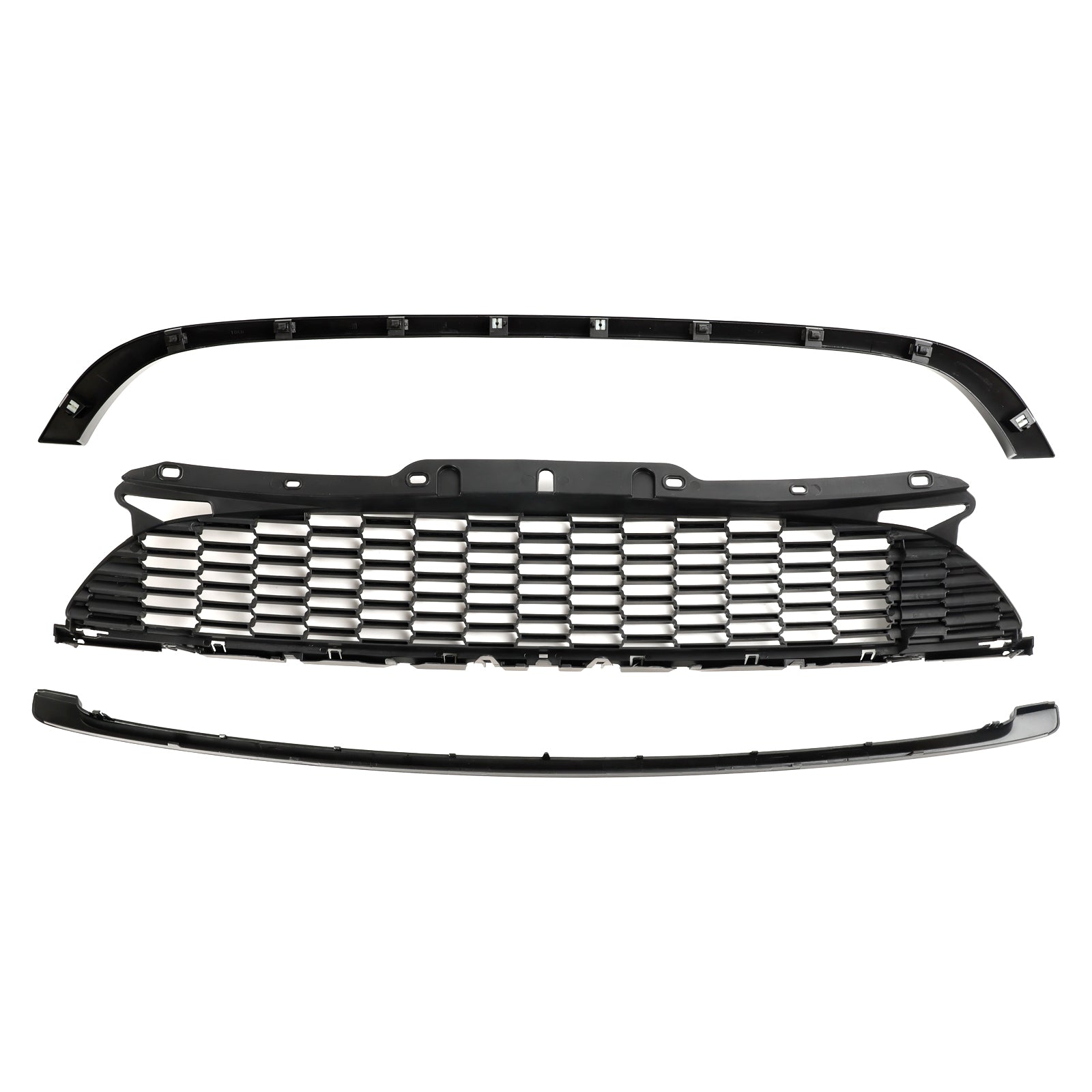 2008-2014 Mini R55 Cooper S & JCW 5-Door Estate 3PCS Gloss Black Front Grille Grill