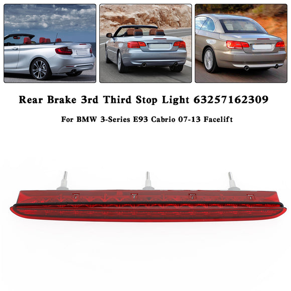 Rear 3rd Third Stop Light 63257162309 For BMW 3-Series E93 Cabrio 07-13 Facelift