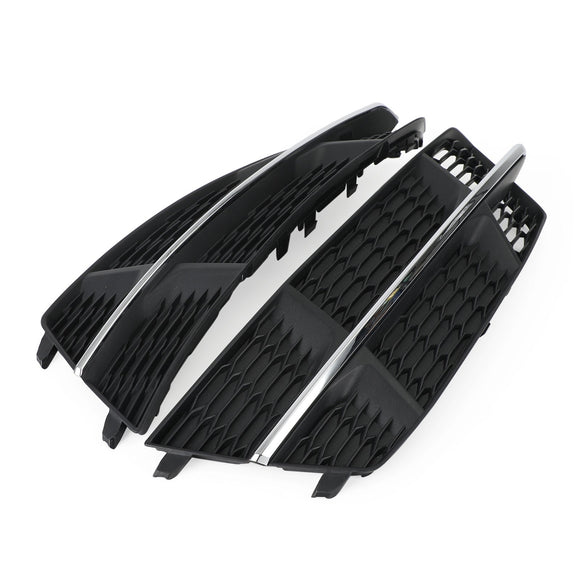 2017-2018 Audi A6 C7 Standard Lower Black Grille Front Bumper Fog Light Cover Grill 4G0807681AN 4G0807682AN