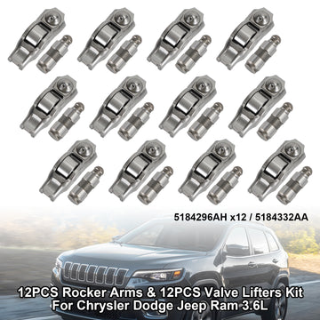 12-teiliges Kipphebel-Set, 12-teiliges Ventilstößel-Set für Chrysler Dodge Jeep Ram 3,6 l - 0
