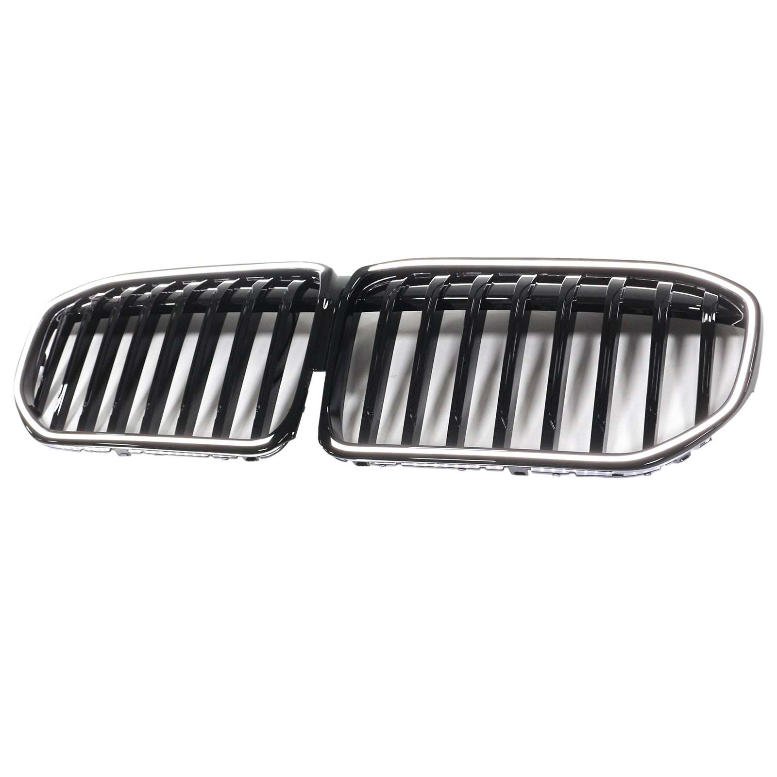 Parrilla delantera de una sola lama en color negro brillante compatible con BMW Serie 7 G11 G12 2019-2022