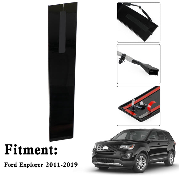 Moldura de pilar del teclado de entrada de la puerta del lado izquierdo del conductor para Ford Explorer 11-2019