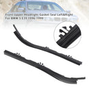 Front Upper Headlight Gasket Seal Left&Right For BMW 5 E39 1995-2000-2