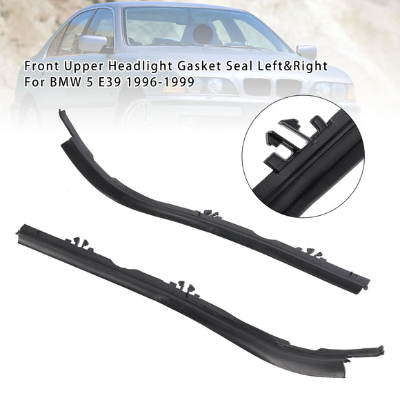 Front Upper Headlight Gasket Seal Left&Right For BMW 5 E39 1995-2000